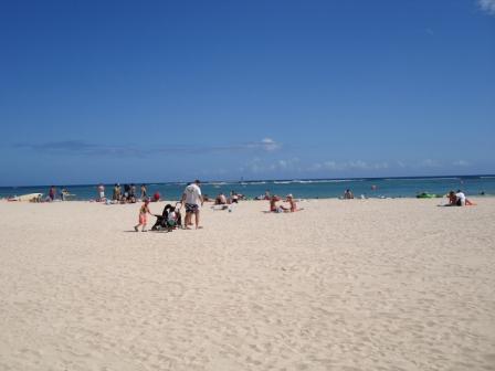 Beach for mkaing sand castles